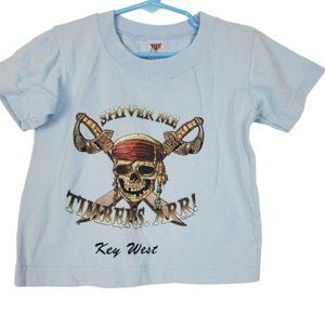 Pirate T-Shirt Jolly Roger Skull Crossbones Shiver Me Timbers Arr! Key West XS